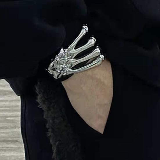 Arm Ring Bracelet Dark Style Adjustable Skull Hand Wristband Clothes