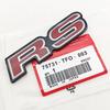 3D Red Crystal Logo RS Emblem Car Front Grill Badge Rear Trunk Sticker For Honda Civic Fit City Accord RAV4 CRV Jazz Accessories ajv256