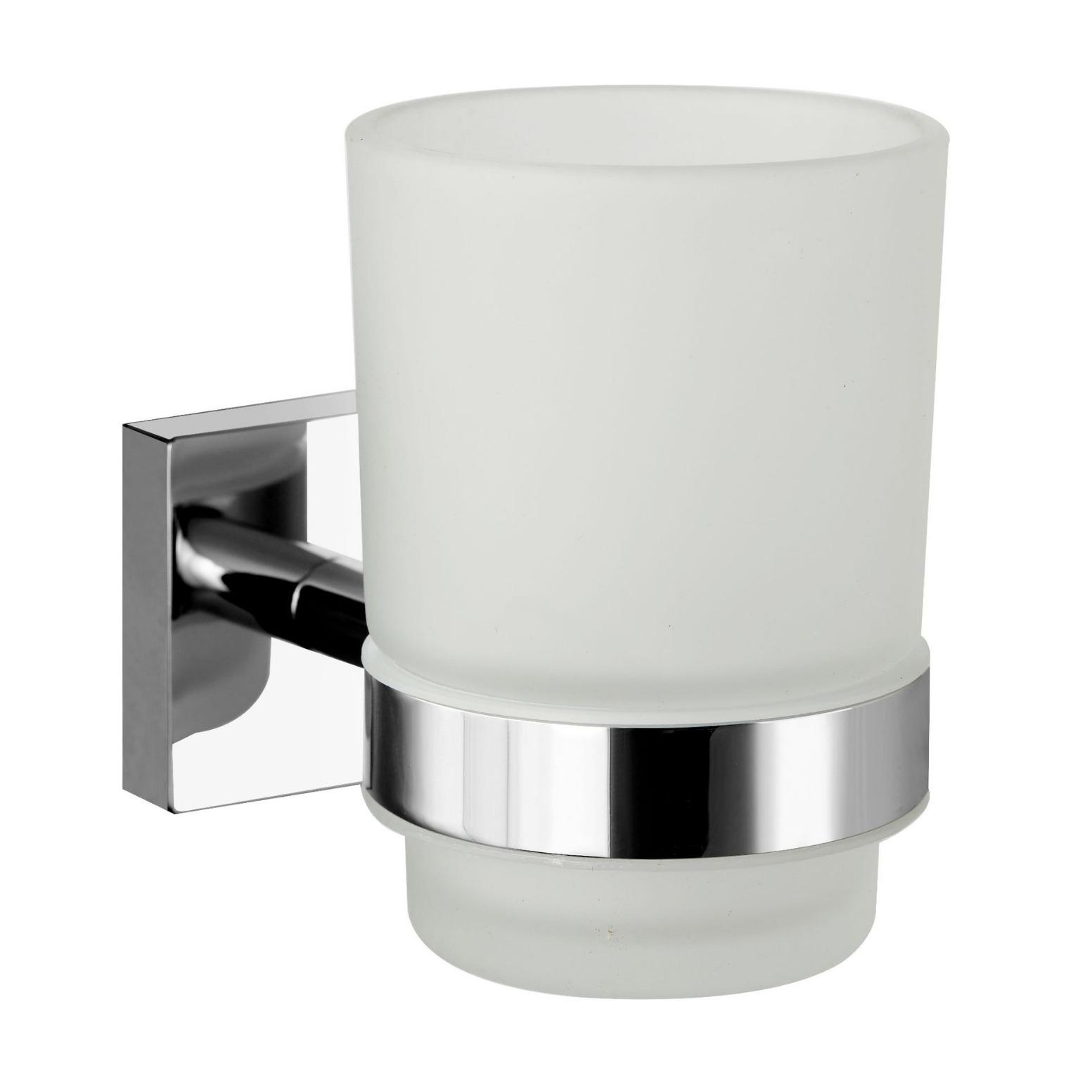 

Toothbrushing Cup Bathroom Supplies Double Tumbler Cup Holder Toothbrush Holder Wall Mount Cup Strong Anti-Fall Bath Accessori