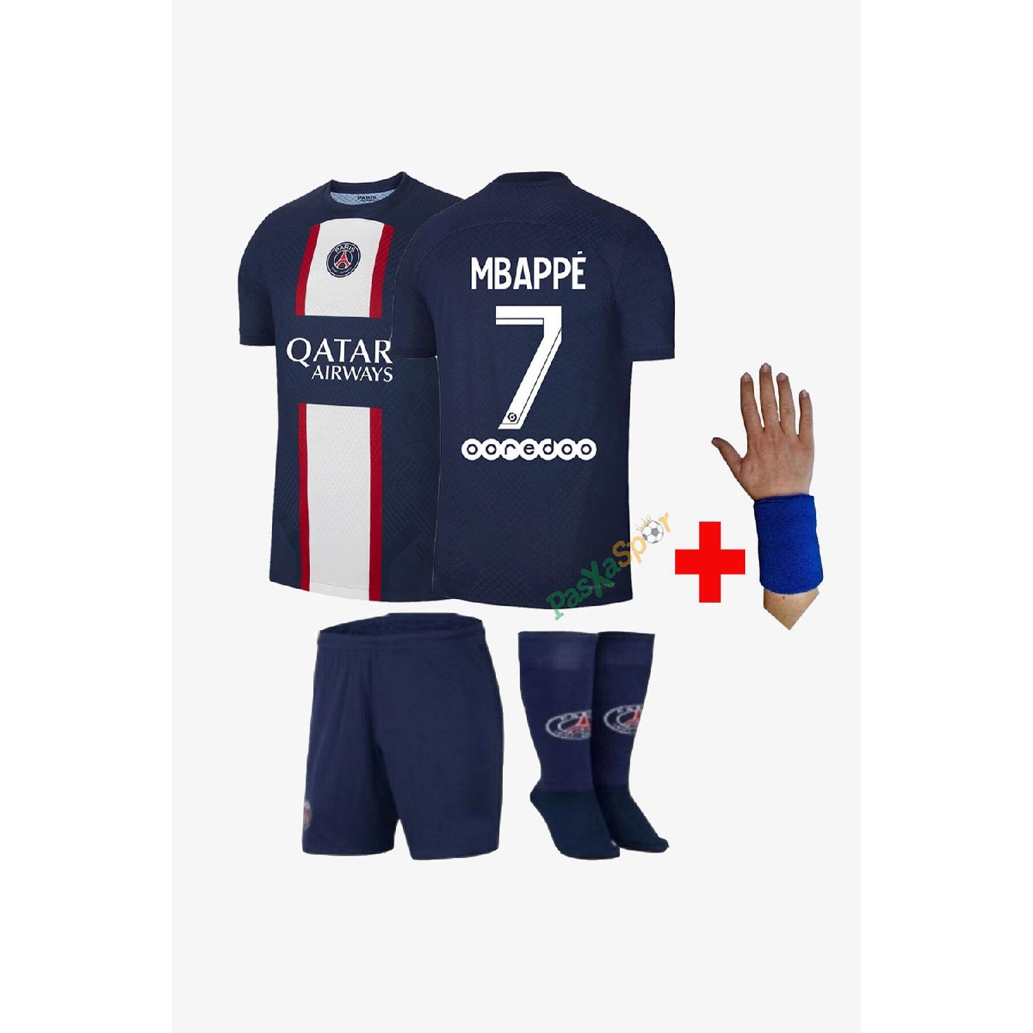 

Новый сезон Psg Mbappe, детские трикотажные шорты, носки, браслет, подарок