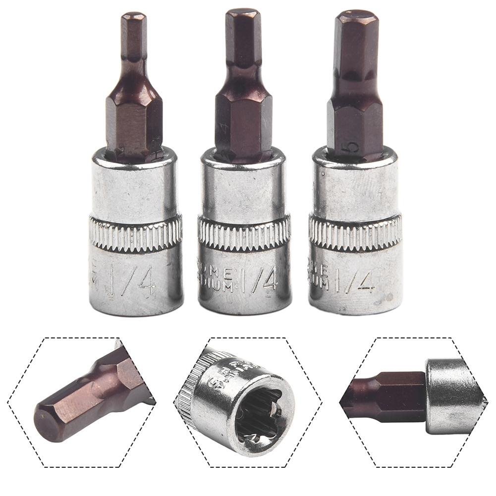 Screwdriver Bit 1/4 Inch 3Pcs Chrome Vanadium Steel