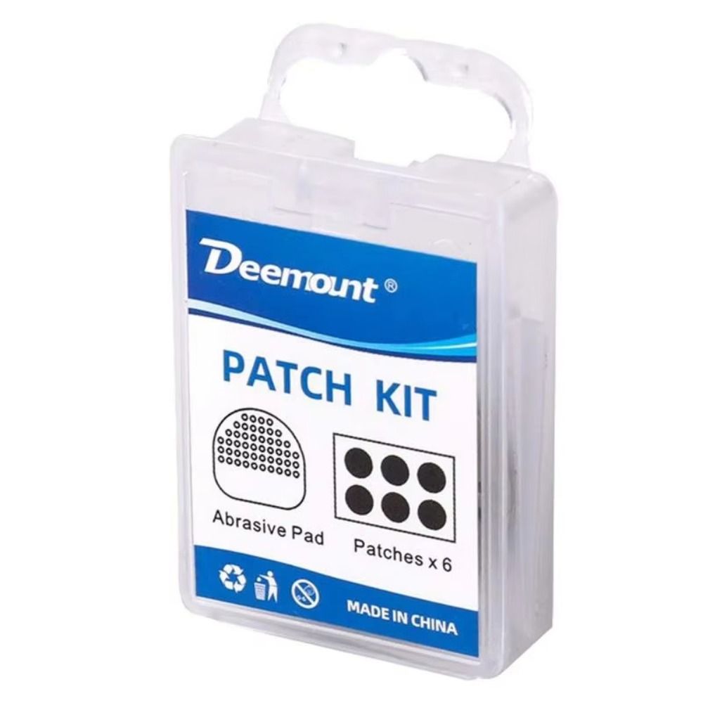 6PCS 25mm Bike Tire Patches Black Tire Patch Kit Portable Bicycle Inner Tire Repair Kit  Bike