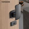 Indoor Bedroom Mute Split Direct Push Door Lock Home Room Door Lock Bathroom Push-pull Wooden Door Handle Hardware Accessories