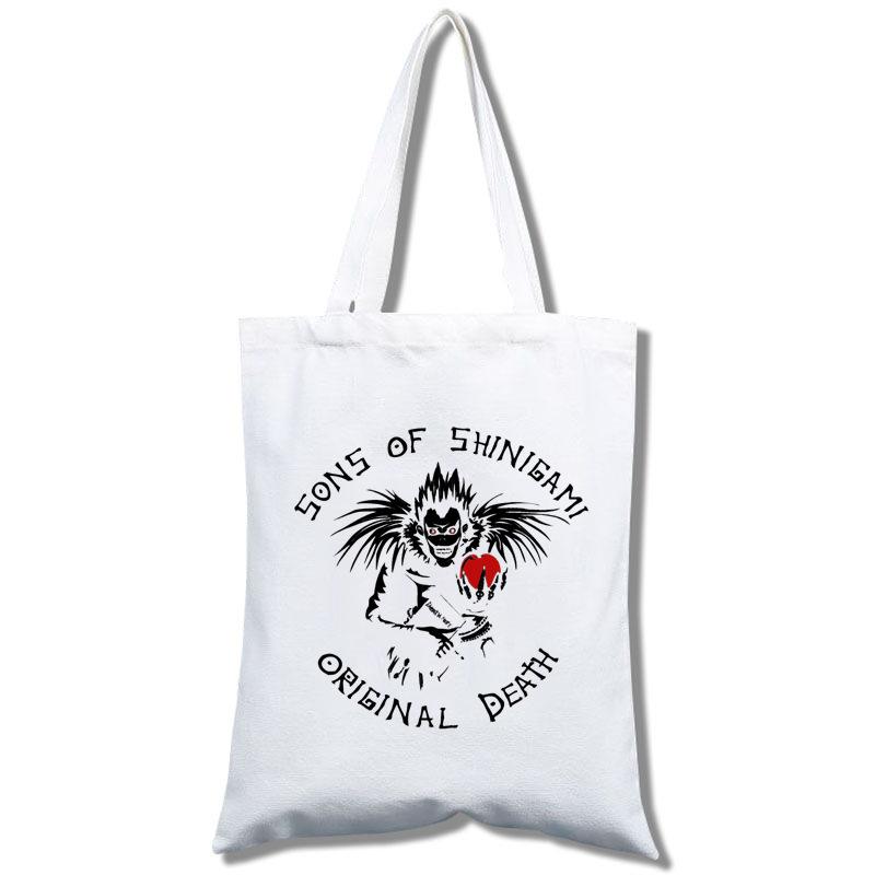 День Человек, Тетрадь Смерти Тетрадь Смерти Холщовая Сумка Сумка-тоут Non-zipper style 1