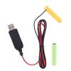 LR03 AAA Battery Eliminator USB Power Supply Cable Replace 1.5V AAA Battery For Electric Toy Flashlight Clock LED and more