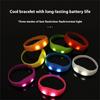 Set of 8 Flashing LED Bracelets Wristbands for Christmas Birthday Lighted LED Bracelets for Sport Outdoor Running