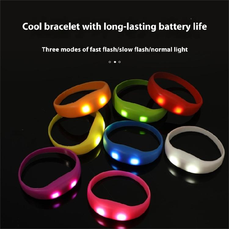 Set of 8 Flashing LED Bracelets Wristbands for Christmas Birthday Lighted LED Bracelets for Sport Outdoor Running
