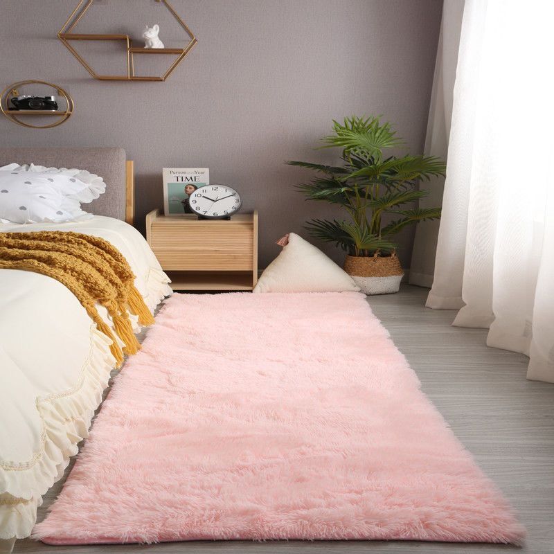 Super Soft Shaggy Carpet for Living Room Bedroom Fluffy Indoor Plush Area Rug Home Furry Floor Mats Kids Nursery Girls Pink Rug