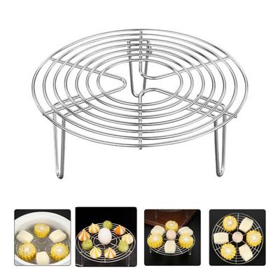 New 304 Stainless Steel Tray Stand Multifunction Pot Steaming Cookware Steamer Shelf Steamer Rack