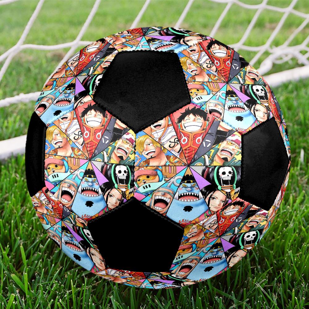1pc Anime One Piece Football Soccer Ball Size 5 Indoor Soccer Ball Fashion Colorful  Backyard Game -Great For Sports Fans Gift HE54