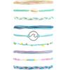Surfer Wave Bracelets Anklet for Women Teen Girls Summer Ocean Beach Handmade Braided Rope Boho Waterproof Friendship Bracelet