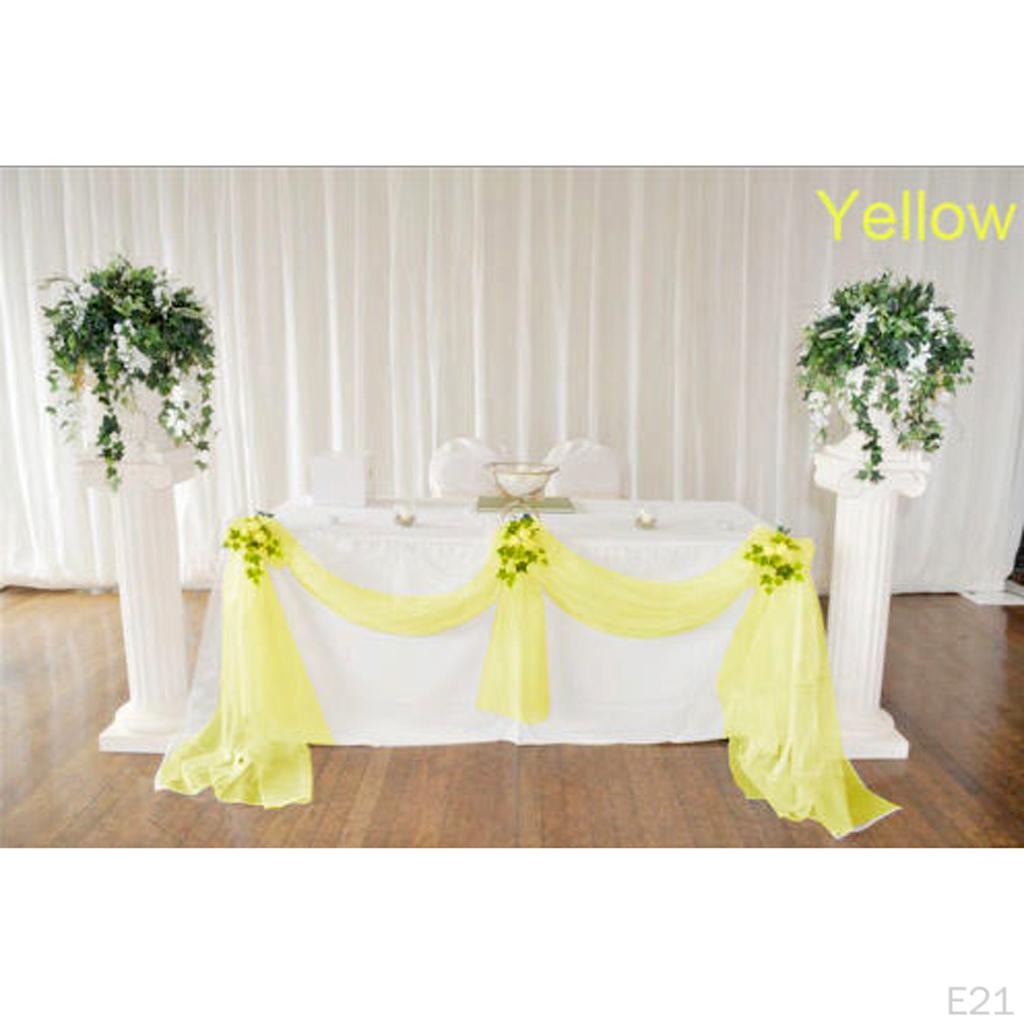 Fabric Bowknot Tulle Party Wedding Table