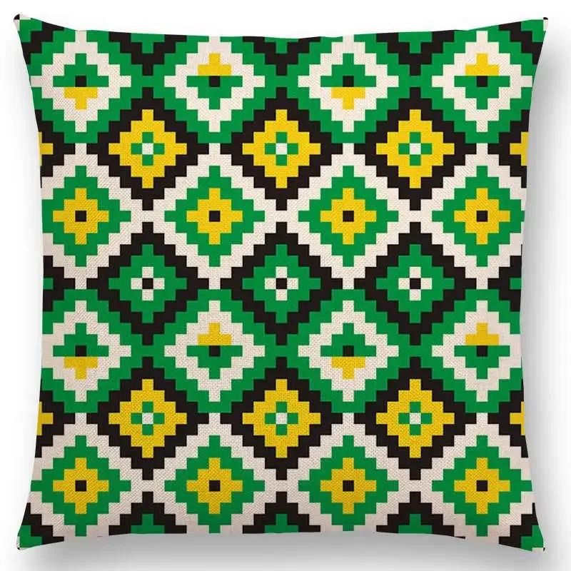 Colorful Geometric Pattern square Cushion Cover Pillow Case Decorative Line/ Throw Pillows Cushions for Home Decor x