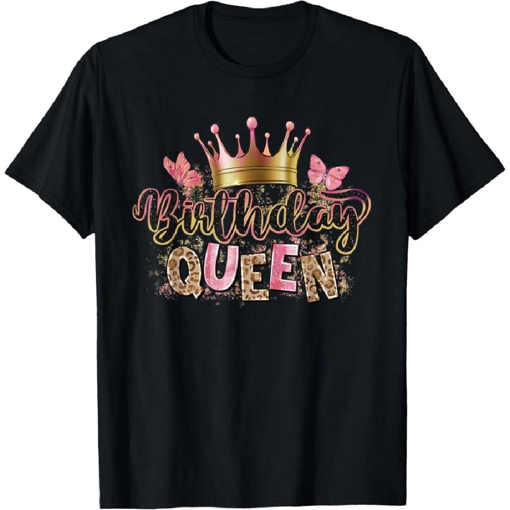 

Birthday Queen Cool Couples Matching Birthday Party T-Shirt S