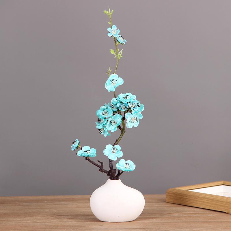 Mini White Matte Ceramic Vase for Dried Flowers - Nordic Hydroponic Home Decoration