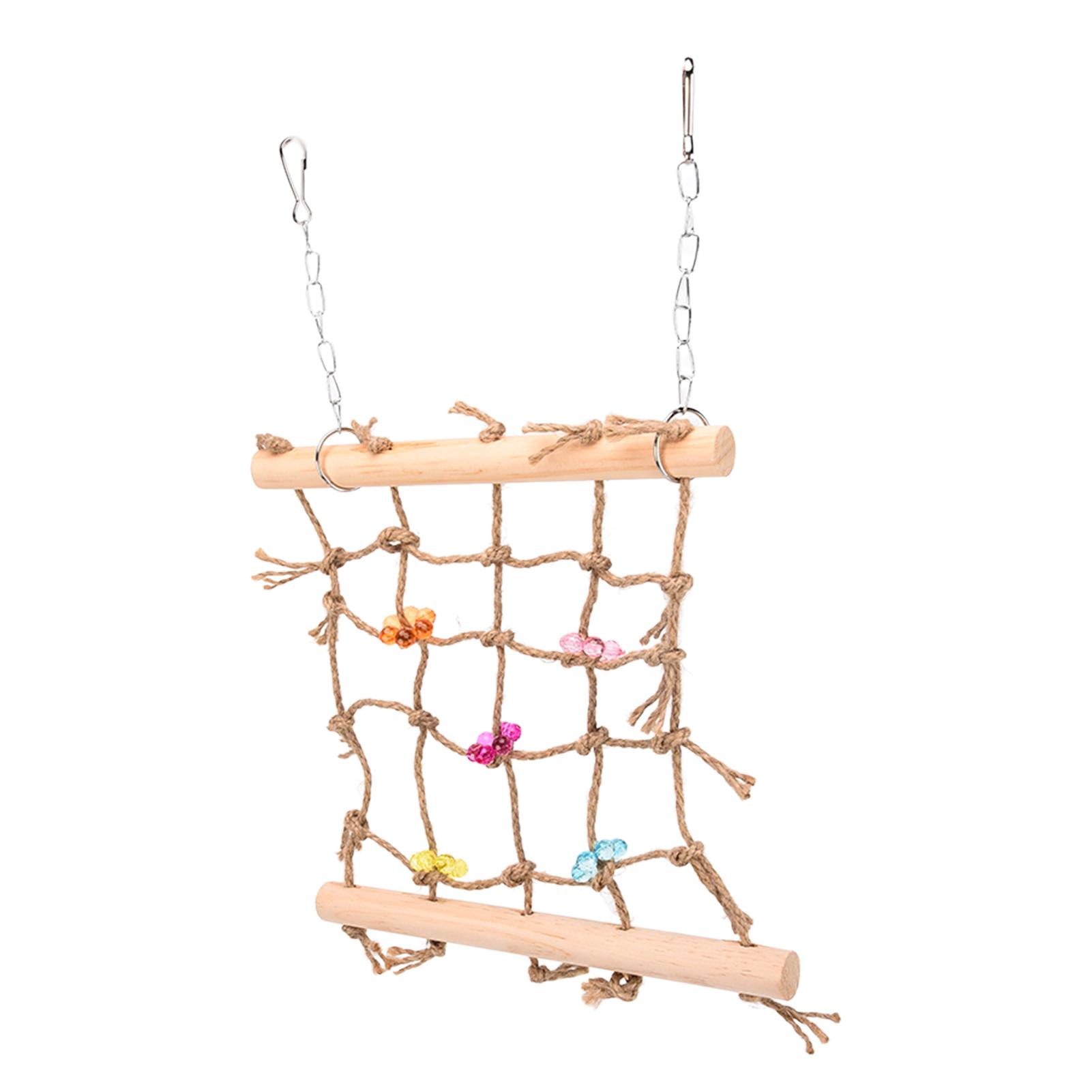 

Parrot Chewing Climbing Net Acrylic Color Decoration Parrot Toy Crawling Net Training Balance
