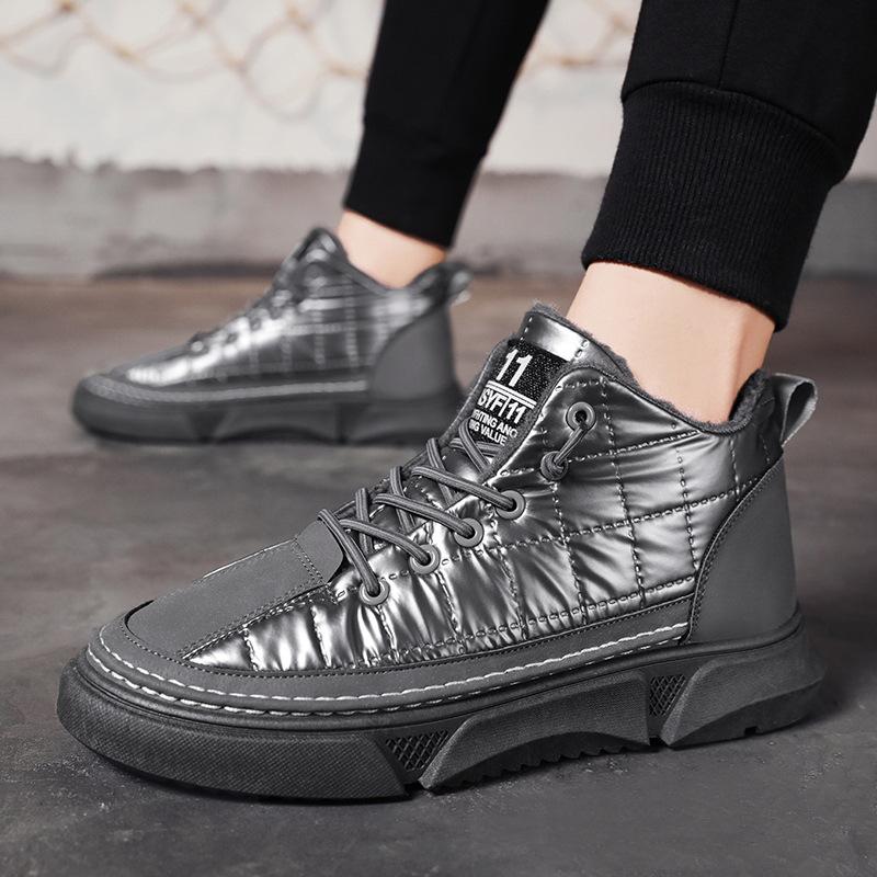 Winter Men Boots Waterproof Snow Boots Comfortable Sneakers Men Work Casual Shoes Non-slip Light Rubber Sole Walk Shoes Menk98