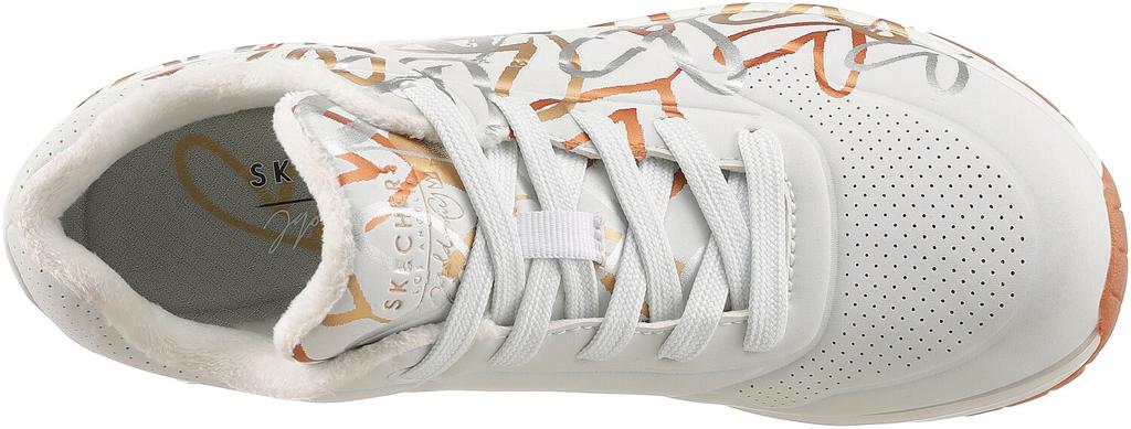 Кроссовки Skechers Uno James Goldcrown Metallic Love white