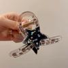 New Y2K Star Hair Claw Clips for Women Girls Shiny Crystal Pentagram Shark Clip Ponytail Hairpin Headwear Hair Accessories