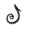 Accessoires, Retro-Street-Fotografie, geometrische gebogene Ohrringe, personalisierte einzelne Punk-Hovering-Drachen-Ohrstecker, Damen