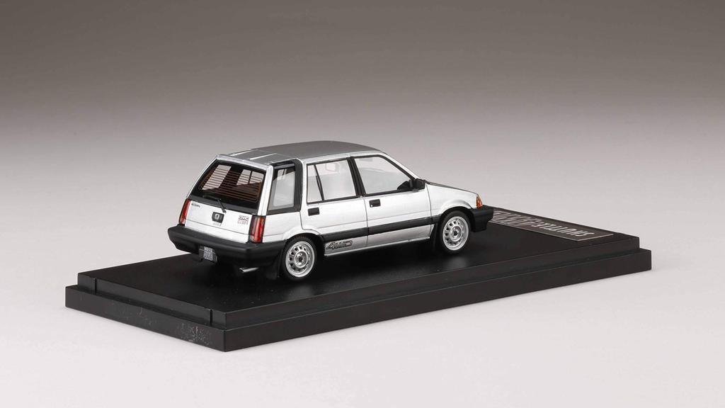MARK43 Honda CIVIC SHUTTLE 4WD M 1984 Silver Finished Product 1/43 (AR)