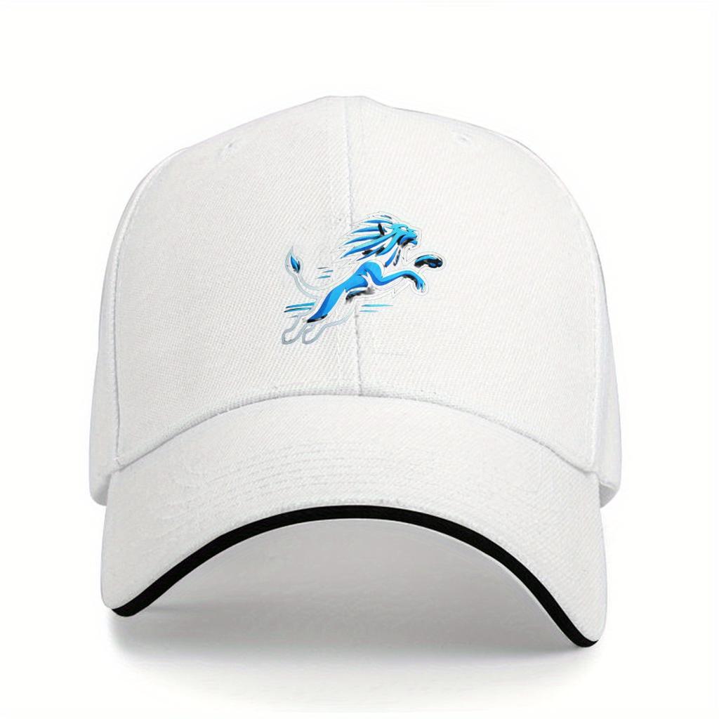 Retro Lions sports team adjustable baseball cap casual outdoor visor suitable for golf football fishing camping