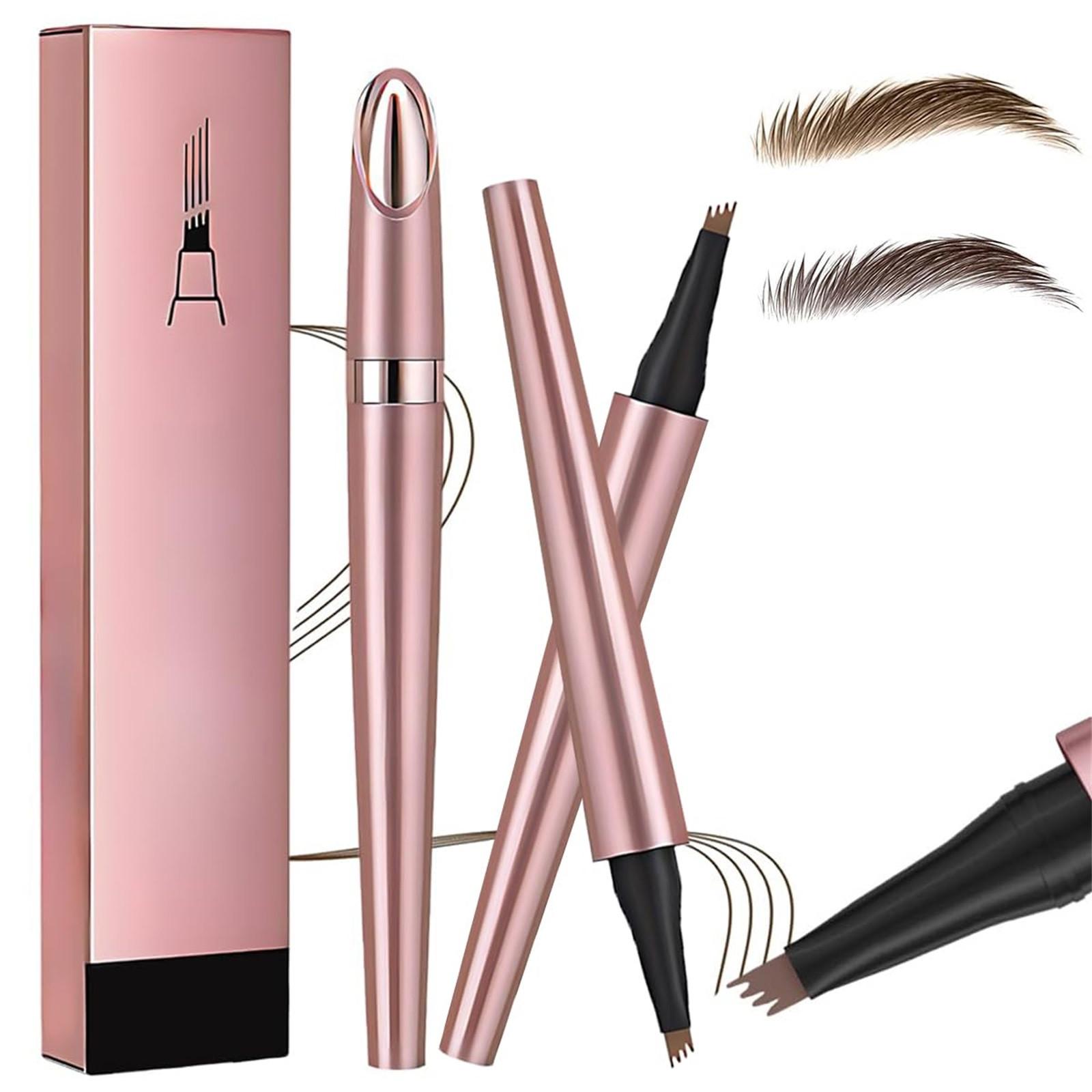 Four Headed Eyebrow Pencil  Wild Eyebrow And Convenient Eyebrow Pencil  Liquid Eyebrow Pencil For Women And Girls  Daily Dating 1ml 2pc One Size