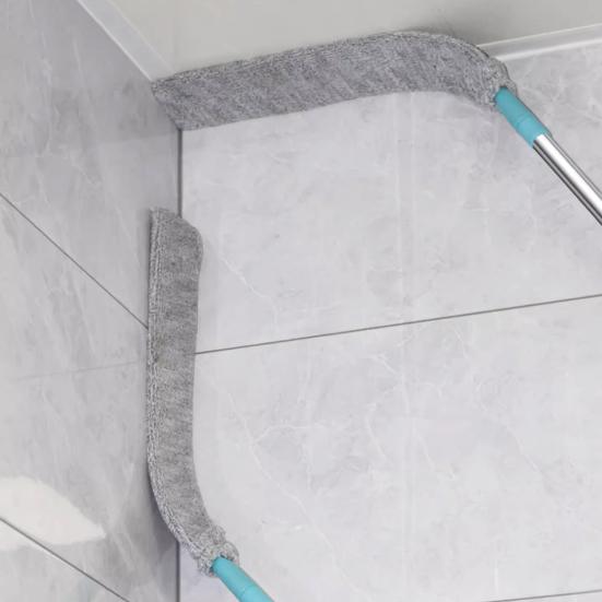 Retractable Gap Dust Cleaning Tool with 2 Microfiber Clothes Long Handle Flat Duster Flexible Dusting Accessory