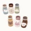 6 Pairs Kids Non-Slip Socks Cute Cartoon Animal Bear Gog Cat Pattern Children Boys Girls Baby Toddler Floor Socks Comfortable