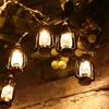 Vintage Light String Lights 10ft 20 LED Decorative Kerosene String Lights For Indoor Outdoor Patio Garden Home Holiday Camping Decoration