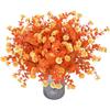 4 Bundles Artificial Flowers Fall Flower Faux Shrubs Plants Fall Shrubs Stems Fake Grasses For Indoor Outdoor Fall Decorations