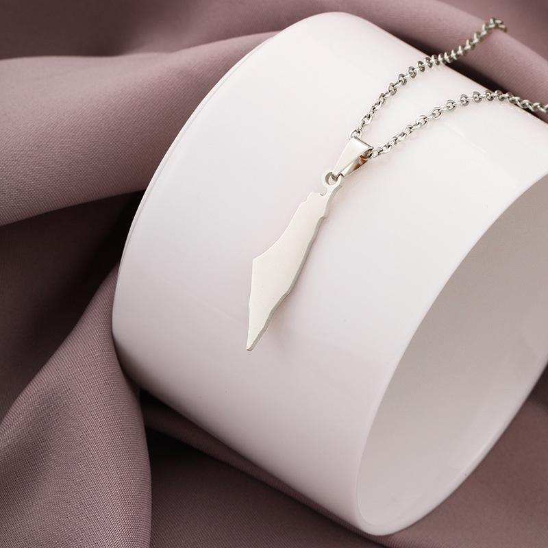 Stainless Steel Hollow Israeli Pendant Necklace for Men & Women - Fashion Jewelry
