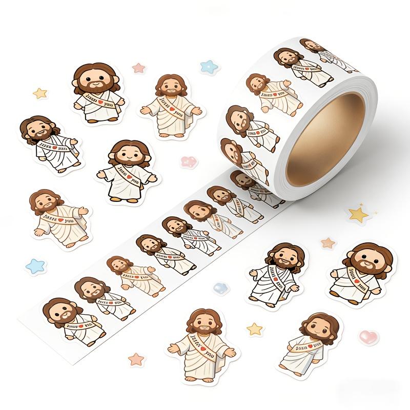 250pcsroll " Love You" Stickers Decorative Labels for Gift Wrapping Journaling Scrapbooking Office Supplies Decoration.