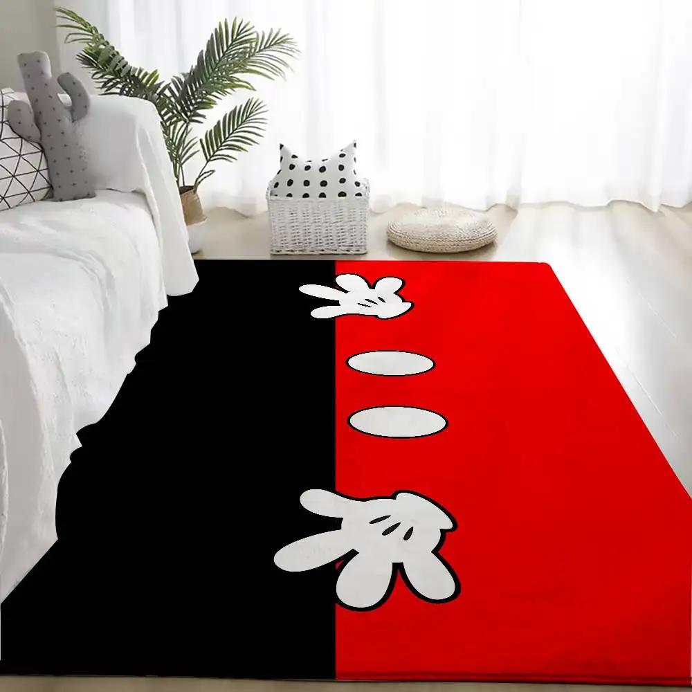 Cute M-Mickeys Mouses Floor Mats Home Laundry Rug Carpet For Living Room Decor Lounge Area Anti-slip Foot Mat Entrance Doormat