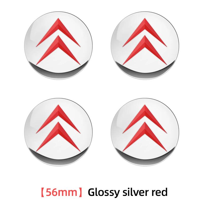 4pcs 56mm 60mm 65mm Car Wheel Center Hub Cap Sticker For Citroen C4 C3 Xsara C-Elysee C5 C1 DS3 DS5 Jumper Picasso Sega C-quatre Ait256