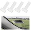 Yourkar 2 PCS Car Windshield Parking Ticket Holder, Transparent Parking Ticket Holder Clip with Adhesive Tape, Plastic Auto Windshield Invoice Clip,