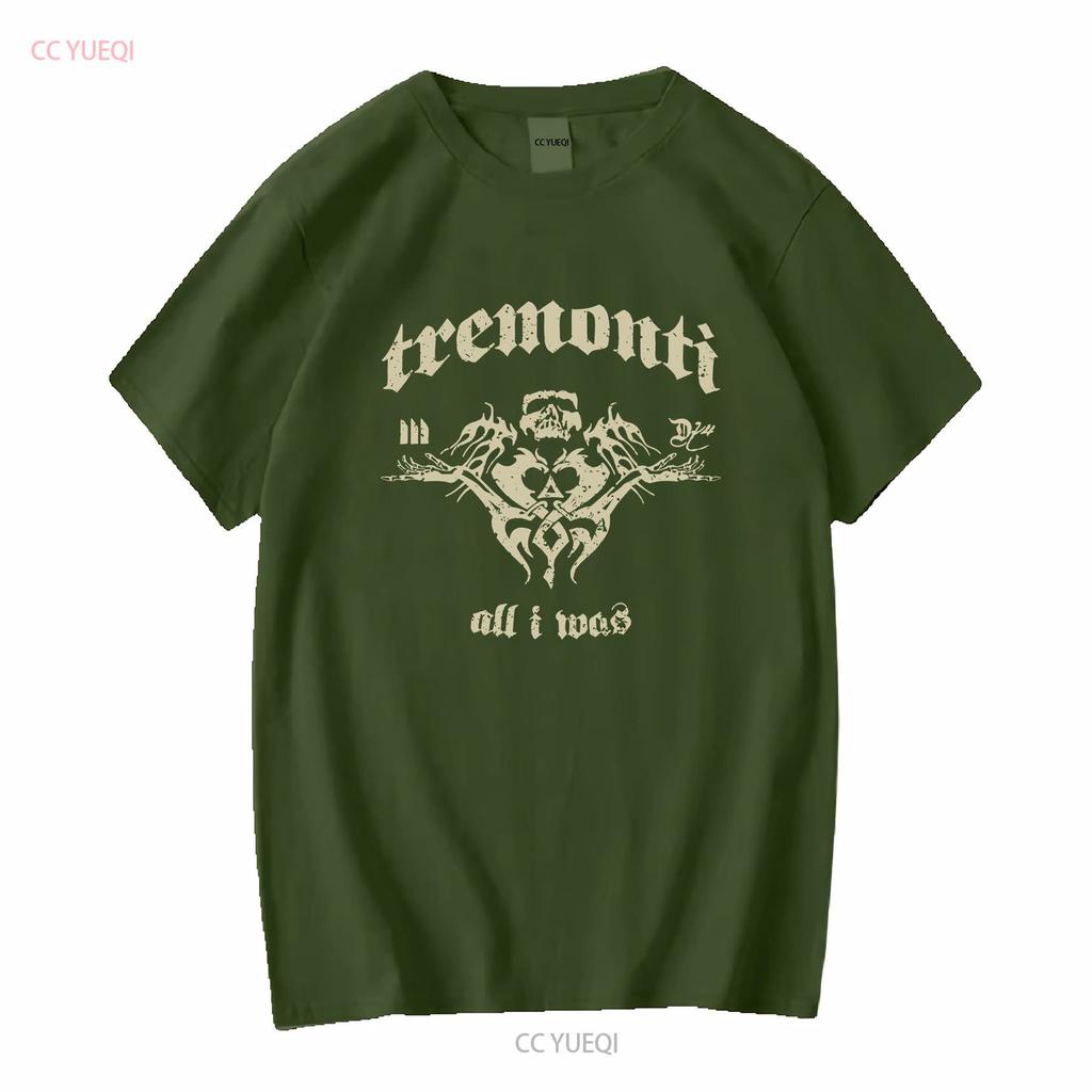 Vtg Tremonti Band All I Was Heavy Cotton Black Size T Shirt Mm1260 Long Or Short Sleeves Vintage Washed Stretched Soft Homme