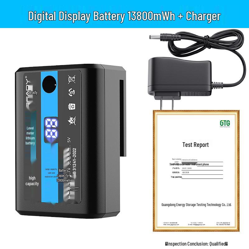 Universal Spirit Level Charger Set with Battery and Infrared Laser Accessories
