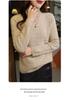 Four-Strand Thick Cable Knit High-Neck Cashmere Sweater - Slim-Fit, Soft and Smooth Women's 2025 Autumn/Winter Collection.