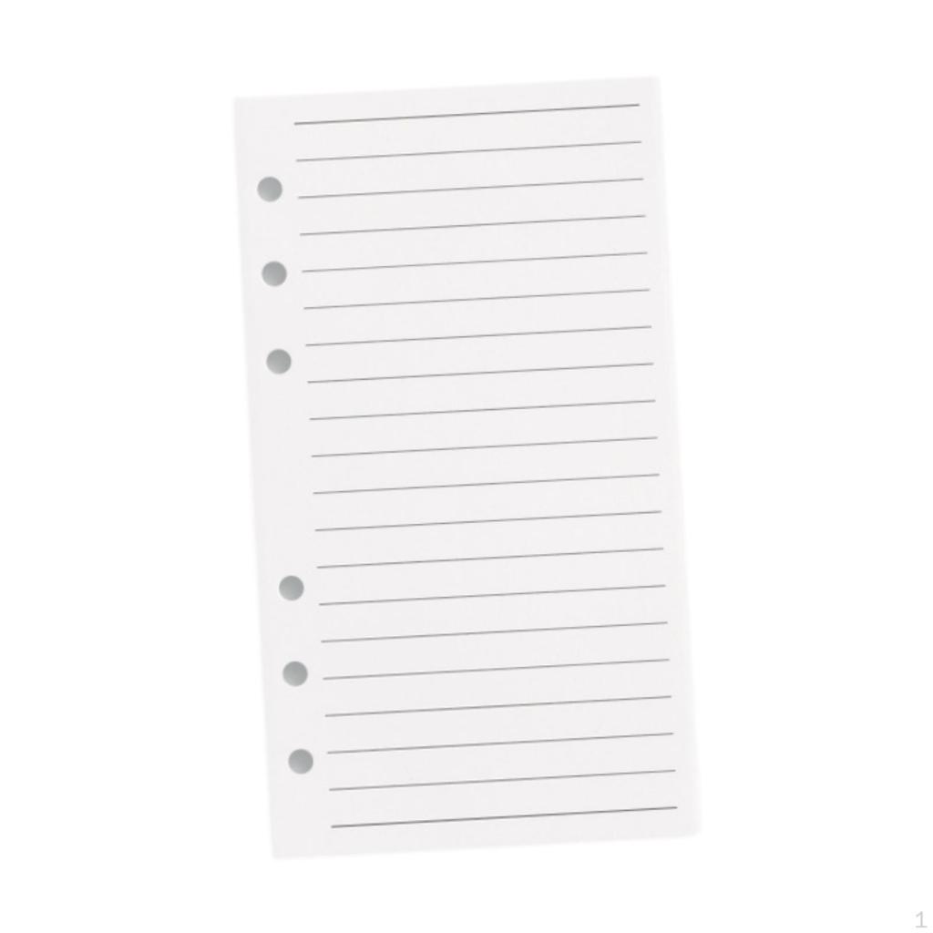 40 Blatt A6 Planer Binder Notizpapier Nachfüllseiten Loseblatt Herausnehmbar zur Organisation Tagebuch