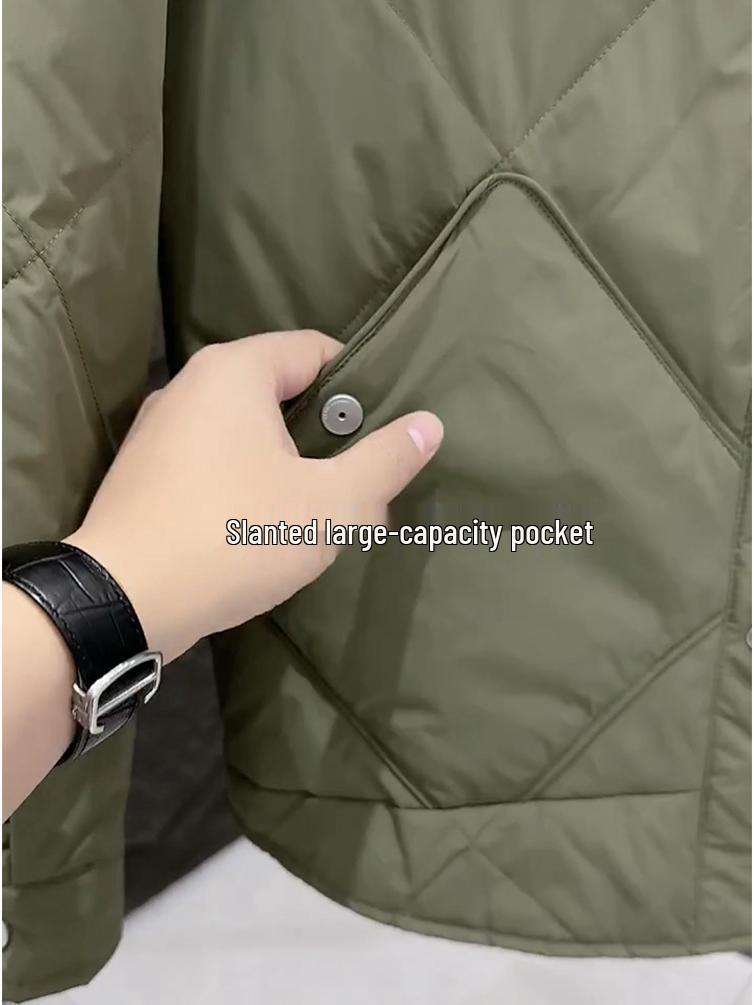 Men's Lightweight Winter Down Jacket – Shirt-Style, Short, Korean Loose Fit, Warm Workwear 2025 Edition.