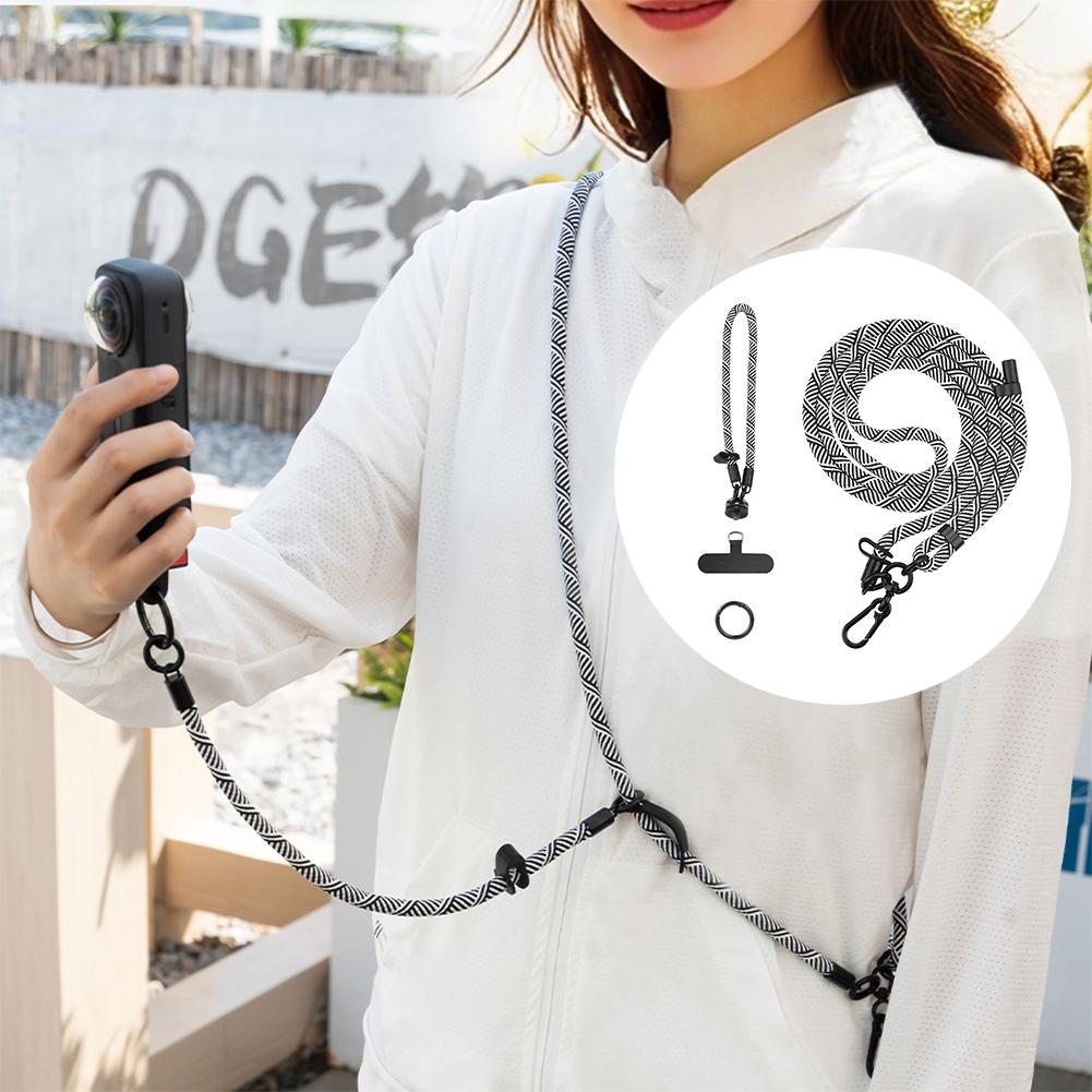 Action Camera Rope Adjustable Travel Camera Carry Lanyard Detachable Sports Camera Crossbody Lanyard Action Camera Accessories