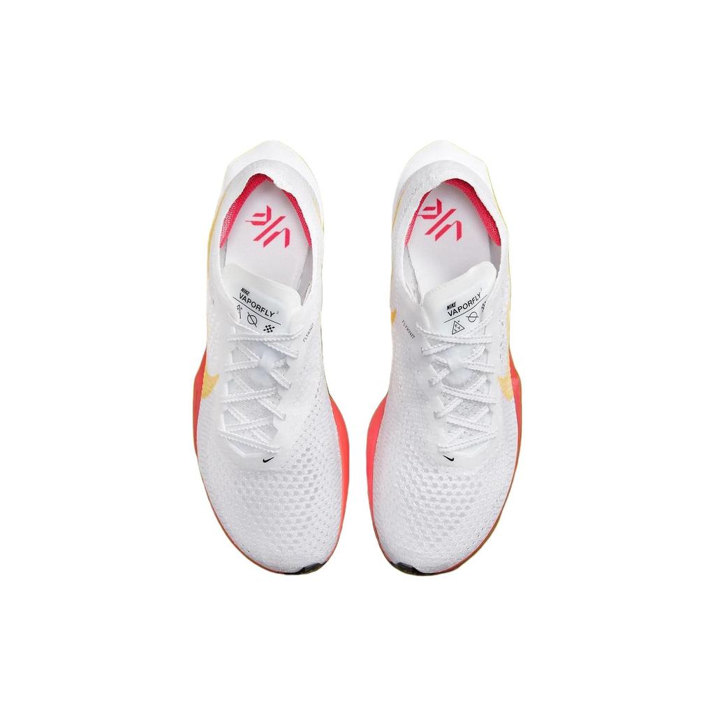 Nike  ZoomX VaporFly Next% 3 White Sea Coral Women Sneakers Pure-Platinum Topaz-Gold DV4130-101