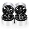 YEAHRUN 4pcs Aluminum Alloy Beadlock 2.2 inch Wheel Rims Hubs for Axial SCX10 Wraith TRX-4 1/10 RC Crawler Car Upgrade Part