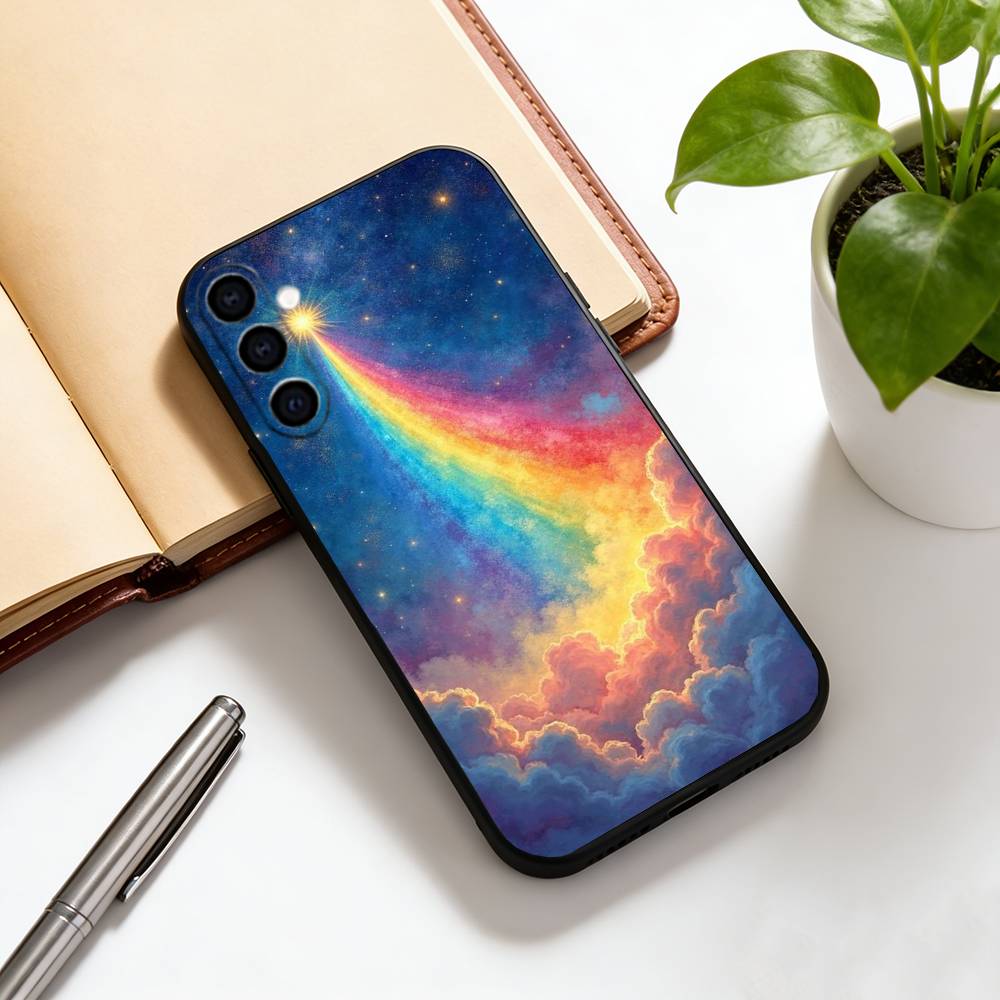 Colorful Phone Case For Samsung Galaxy A73,A72,A71,A70,A53,A52,A51,Others Soft Black Cover