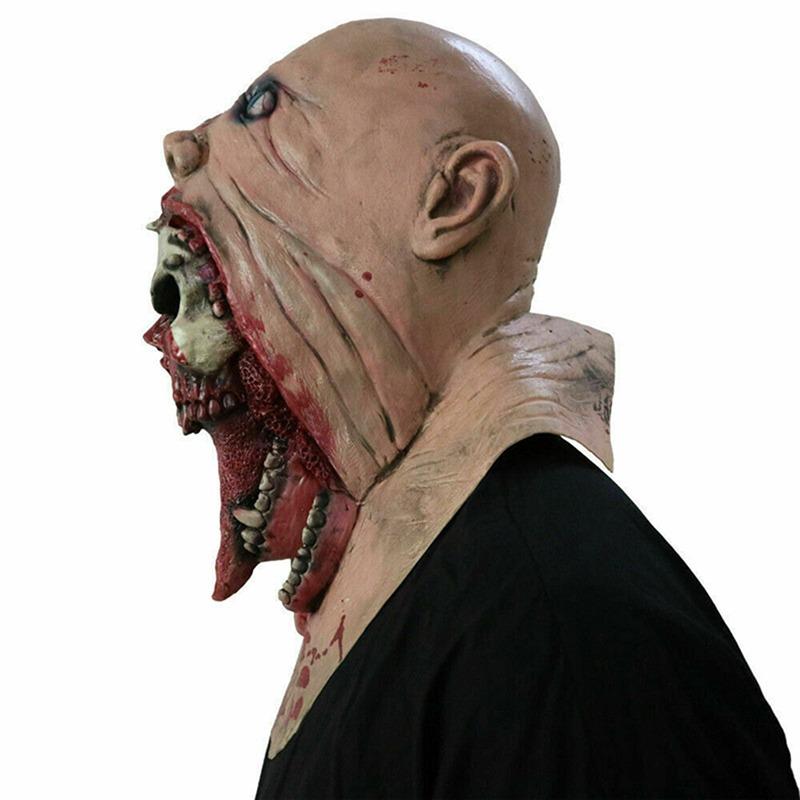 The Nun Latex Mask With Headscarf Crucifix Terror Face Masks Scary Cosplay Thriller Antifaz Para Fiesta Horror Mascara Cross