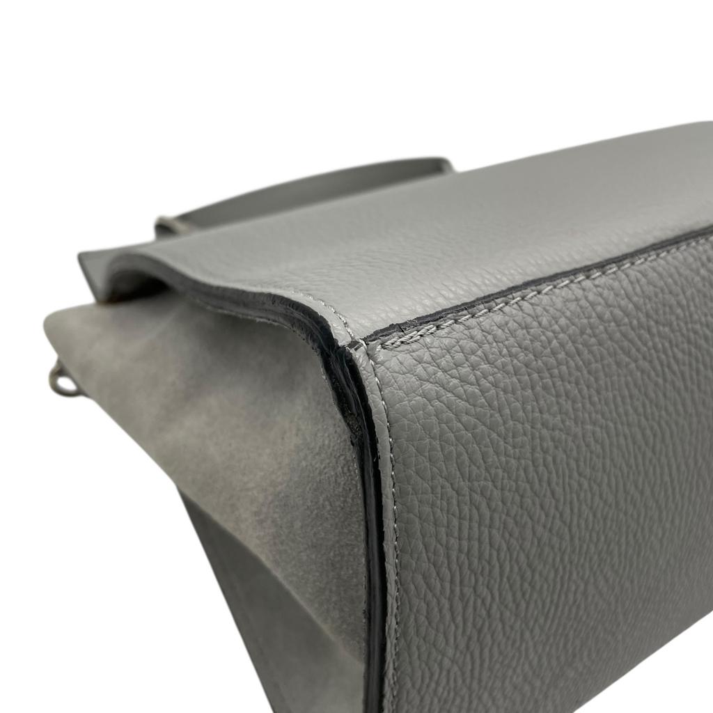 Used CAMELLIAHandbag gray leather/Suede Women