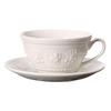 Wedgwood Festivity Ivory Pair Teacup Wedding 1054007 [Officially Imported] & Saucer, Ceramic, Gift,