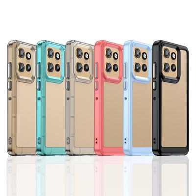 For Motorola Edge 50 Neo Case For Motorola Edge 50 Neo 5G Cover 6.4 Inch Colorful Soft Edge Silicone Transparent Bumper