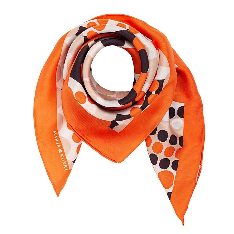 MARJA KURKI Women's Mulberry Silk Polka Dot Small Scarf